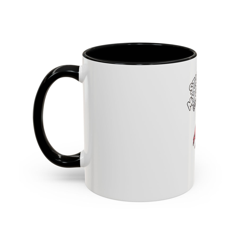 Standing My Ground Flamingo Mug, Funny One Leg Flamingo Coffee Cup, Sassy Bird Lover Gift, Cute Cartoon Flamingo Accent Mug