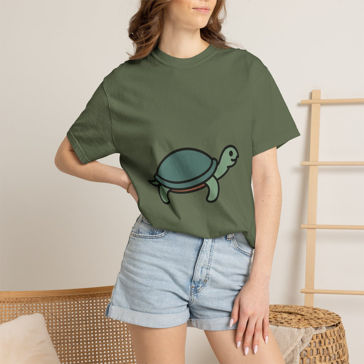Line Art Turtle T-Shirt