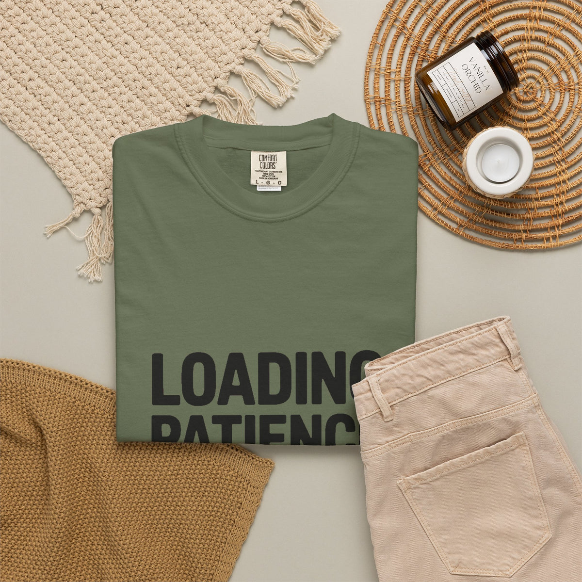 Loading Patience Please Wait T-Shirt, Funny Sarcastic Quote Tee, Minimalist Typography Shirt, Gift for Introvert