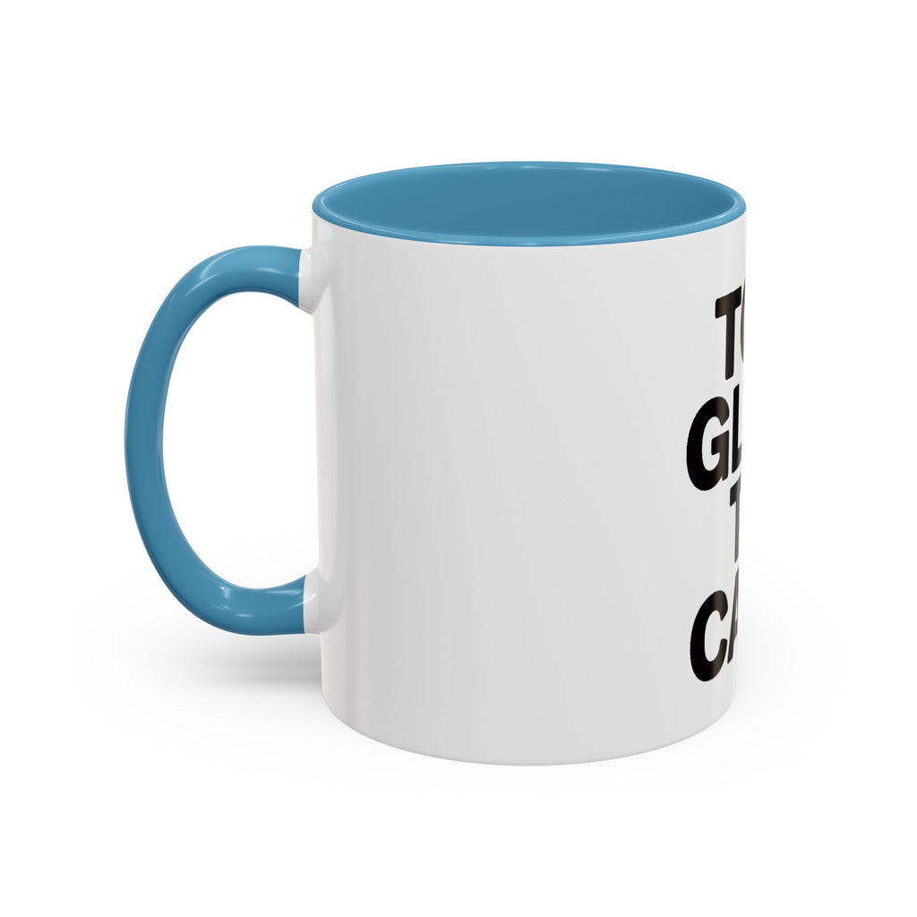 Too Glam To Care Mug, Bold Typography Coffee Mug, Sassy Quote Mug, Funny Gift for Her, Glam Girl Coffee Cup, Trendy Statement Mug