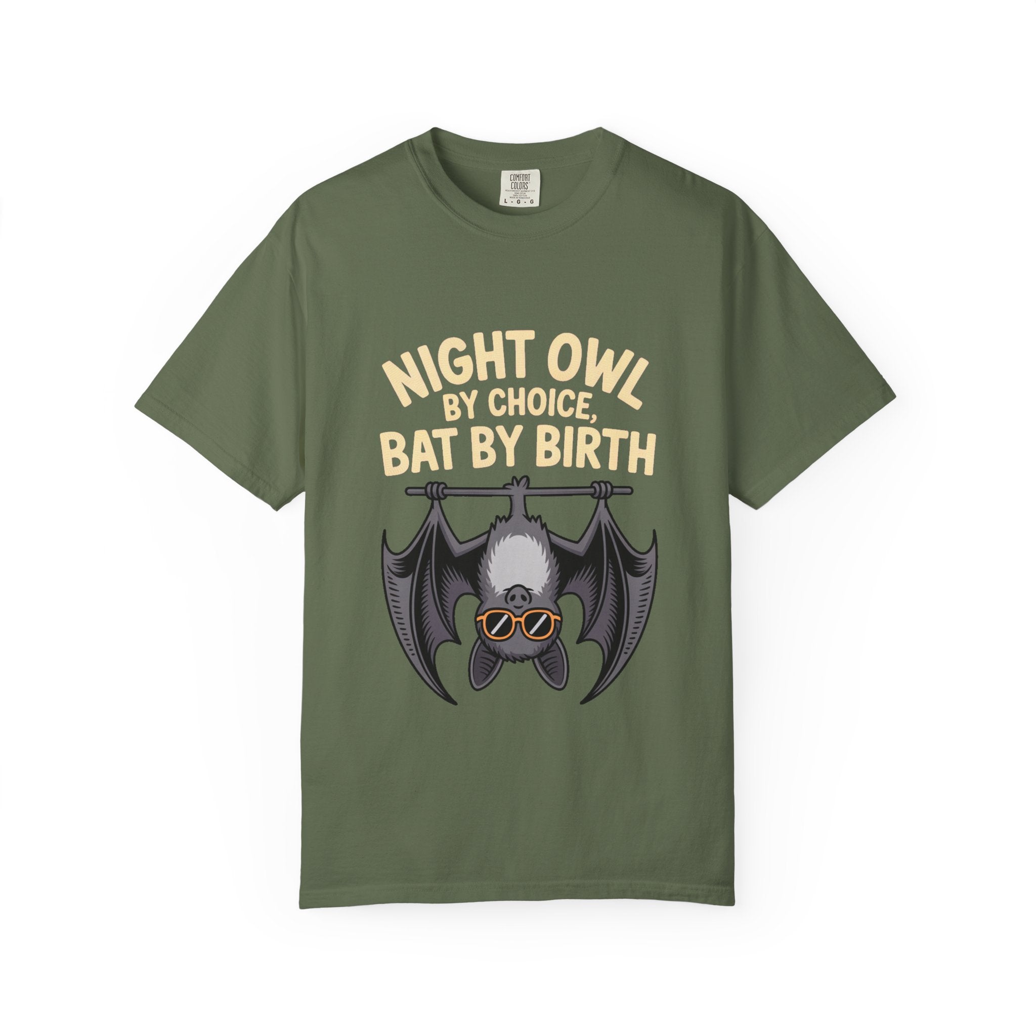 Night Owl By Choice Bat Shirt, Funny Bat T-Shirt, Cute Bat Wearing Sunglasses Tee, Halloween Gift for Night Owls