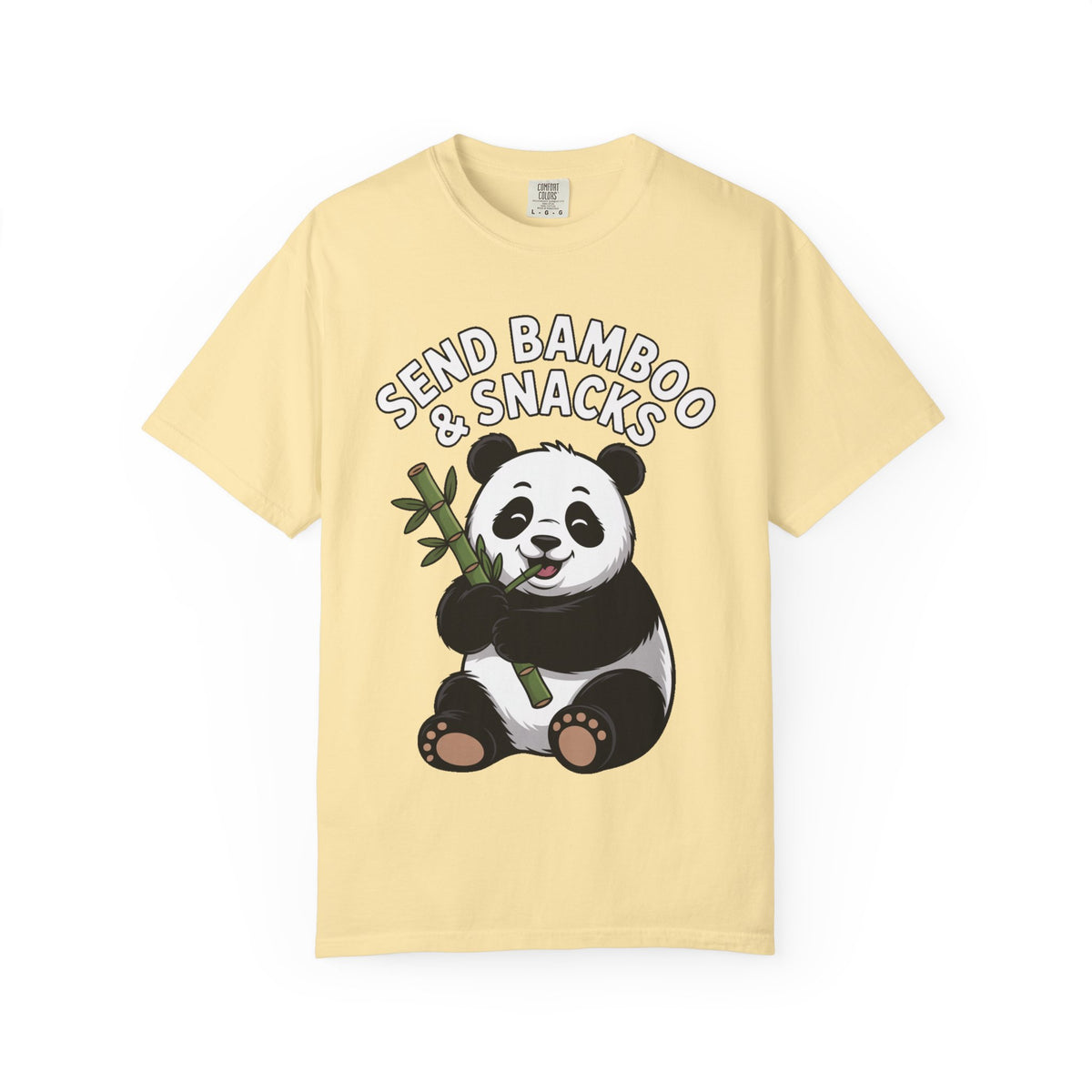 Send Bamboo Panda Shirt, Funny Panda T-Shirt, Cute Bamboo Snacks Tee, Panda Lover Gift, Cartoon Panda Graphic Shirt