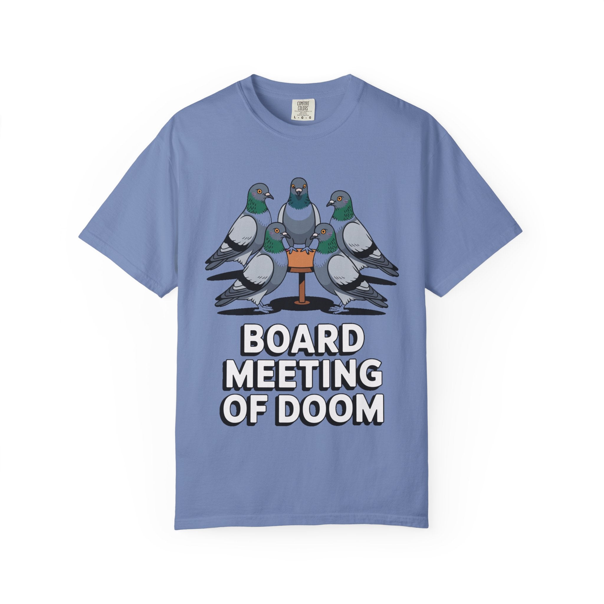 Funny Pigeon Shirt, Board Meeting Of Doom T-Shirt, Office Bird Gift, Funny Coworker Shirt, Sarcastic Work Meme Tee