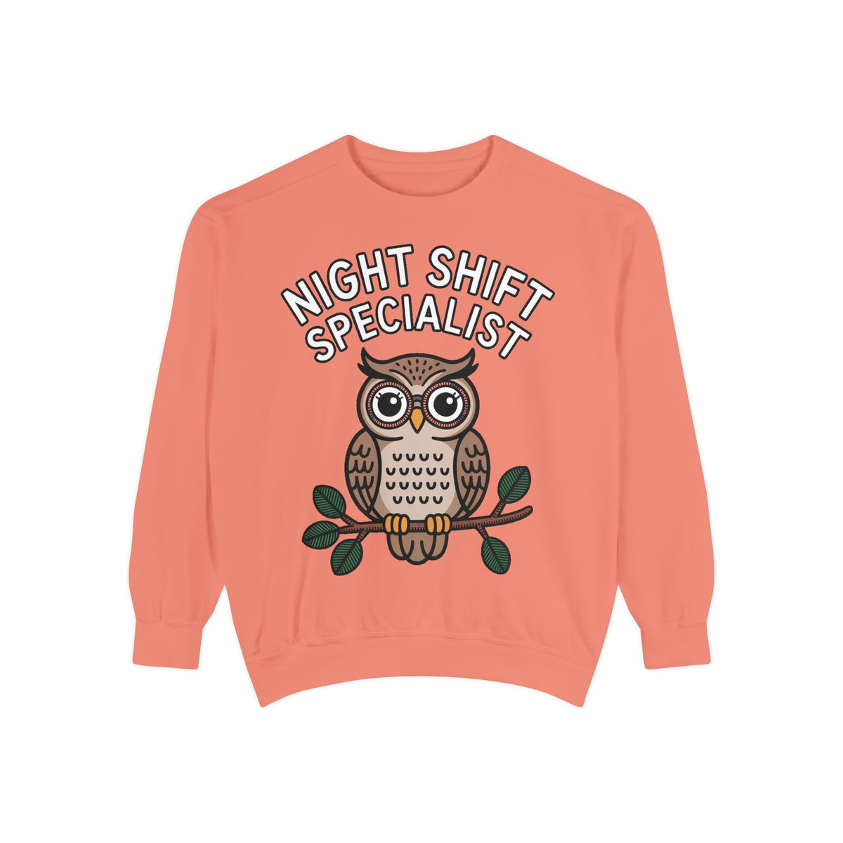 Night Shift Owl Sweatshirt, Funny Night Owl Crewneck, Night Shift Specialist Gift, Cute Bird Lover Sweatshirt, Nurse Gift