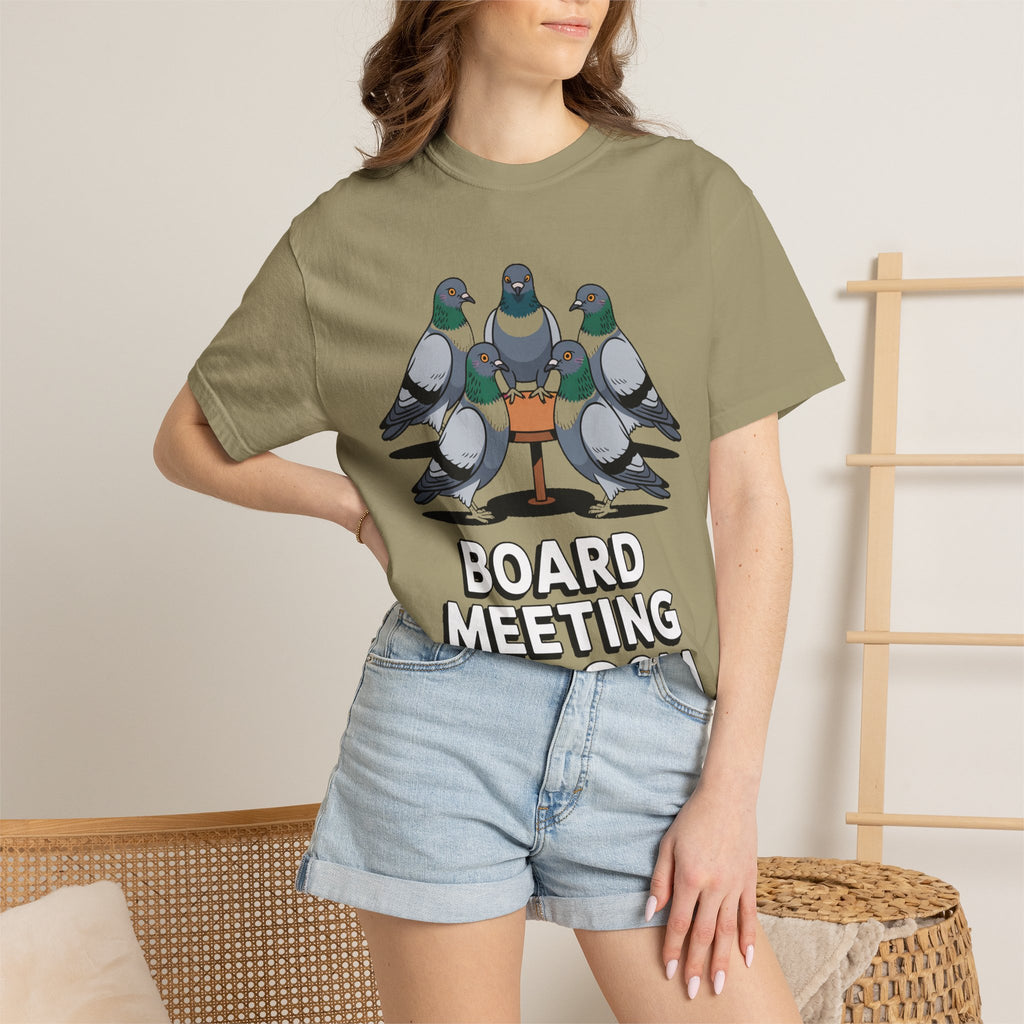Funny Pigeon Shirt, Board Meeting Of Doom T-Shirt, Office Bird Gift, Funny Coworker Shirt, Sarcastic Work Meme Tee