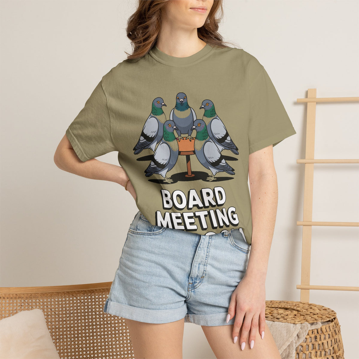 Funny Pigeon Shirt, Board Meeting Of Doom T-Shirt, Office Bird Gift, Funny Coworker Shirt, Sarcastic Work Meme Tee