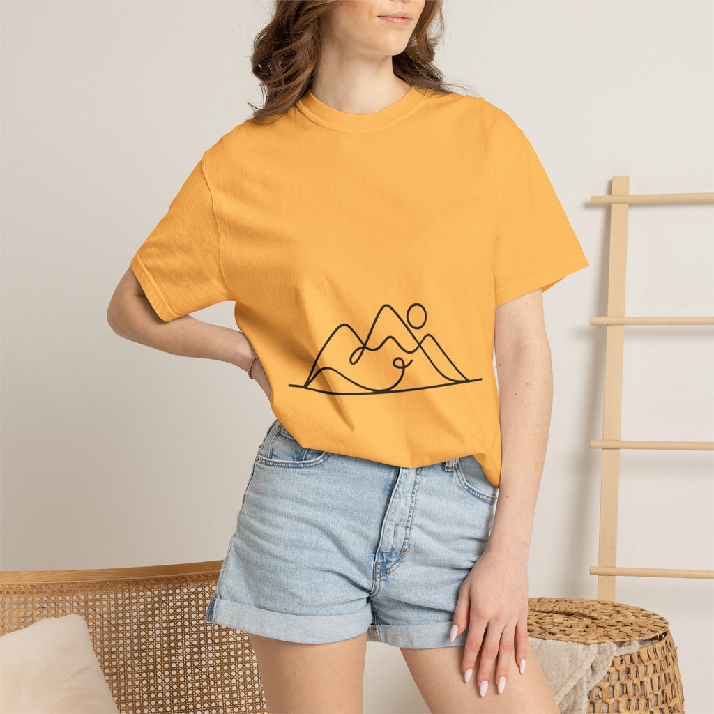Line Art Mountain Range T-Shirt