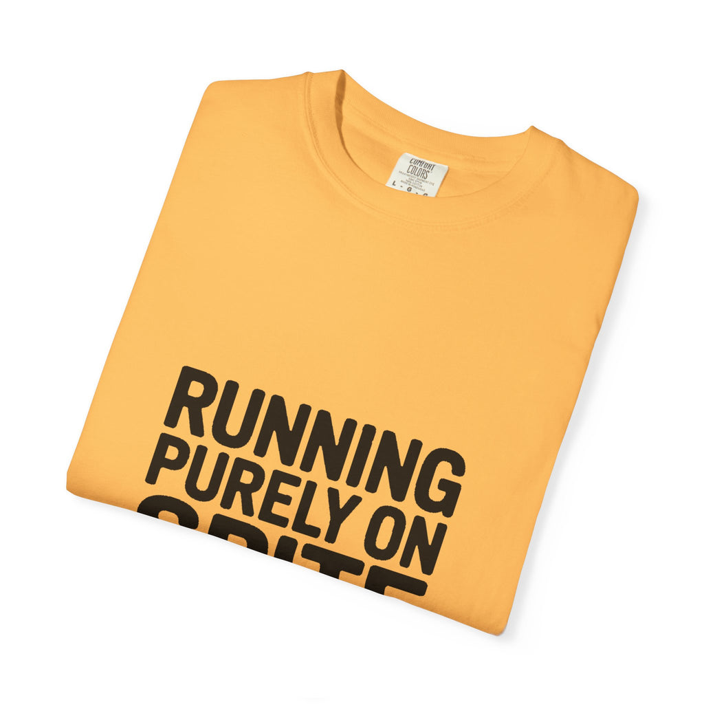 Running On Spite And Snacks Shirt, Funny Sarcastic T-Shirt, Bold Typography Tee, Snarky Gift for Coworker or Friend