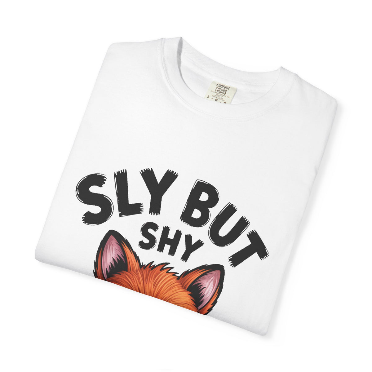 Sly But Shy Fox Shirt, Cute Cartoon Fox T-Shirt, Funny Blushing Fox Tee, Shy Animal Lover Gift, Cottagecore Fox Graphic Shirt