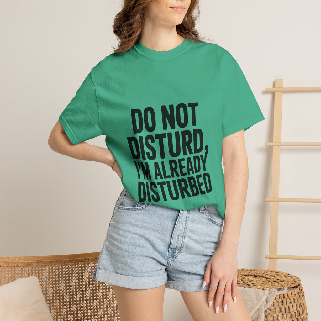 Do Not Disturb Already Disturbed Shirt, Funny Sarcastic T-Shirt, Introvert Humor Tee, Weird Mood Gift