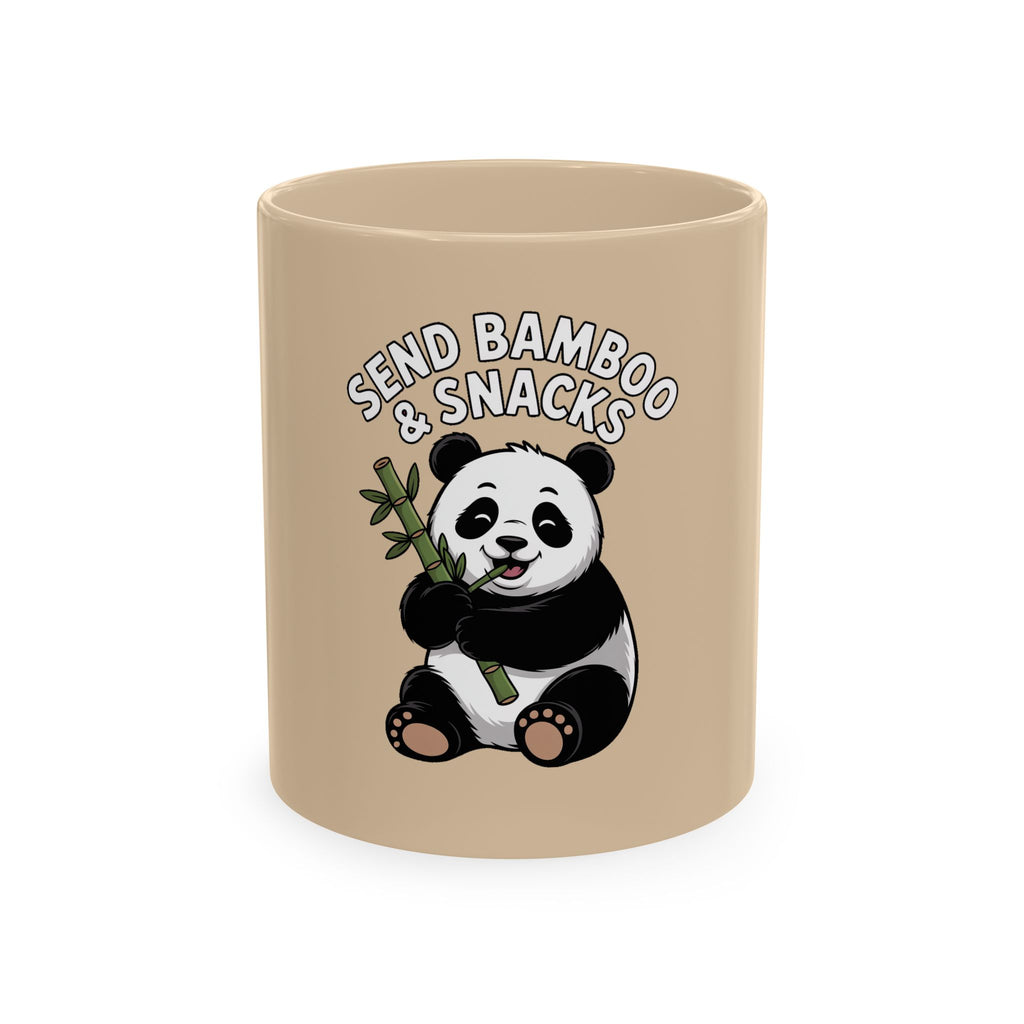 Send Bamboo Panda Mug, Funny Panda Coffee Cup, Cute Bamboo Snacks Mug, Panda Lover Gift, Kawaii Animal Mug for Coffee Tea Lovers