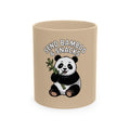 Send Bamboo Panda Mug, Funny Panda Coffee Cup, Cute Bamboo Snacks Mug, Panda Lover Gift, Kawaii Animal Mug for Coffee Tea Lovers