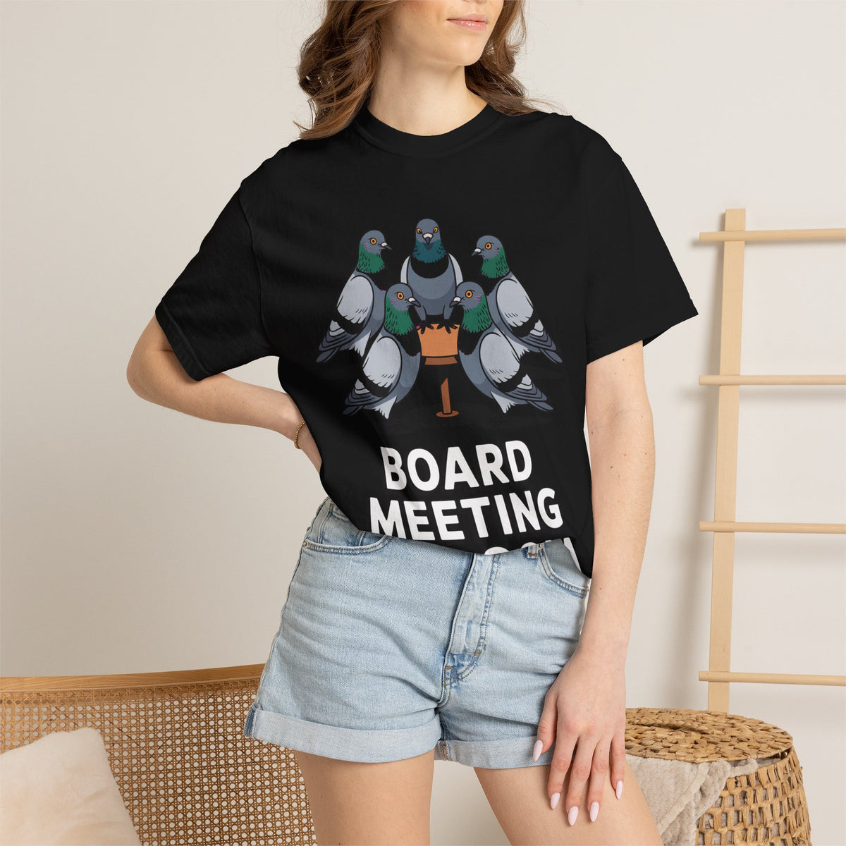 Funny Pigeon Shirt, Board Meeting Of Doom T-Shirt, Office Bird Gift, Funny Coworker Shirt, Sarcastic Work Meme Tee