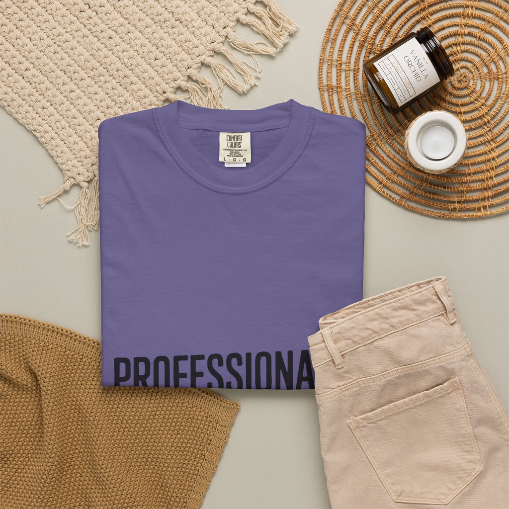 Professionally Awkward Shirt, Funny Sarcastic T-Shirt, Bold Typography Tee, Office Humor Gift, Introvert Coworker Shirt