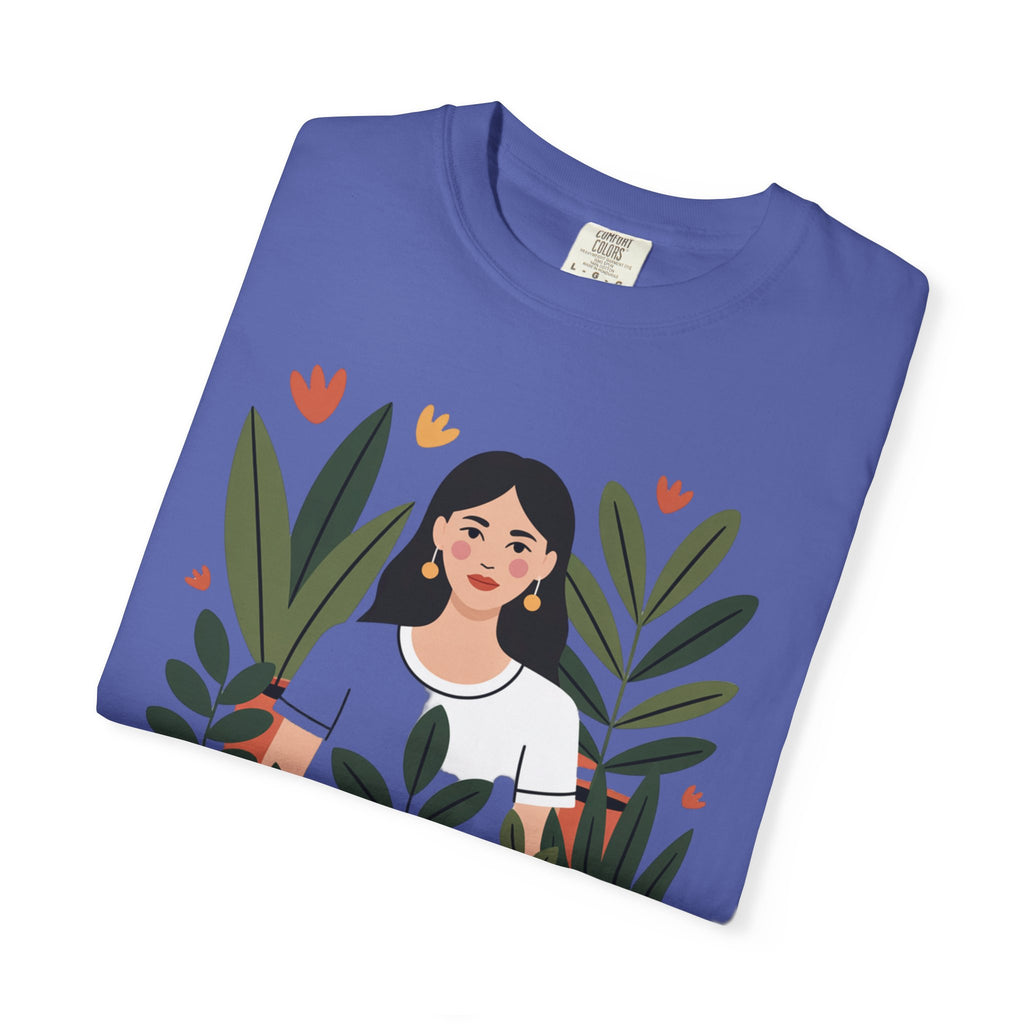 Crazy Plant Lady Shirt, Cute Plant Lover T-Shirt, Botanical Illustration Tee, Funny Gardener Gift, Plant Mom Shirt for Women
