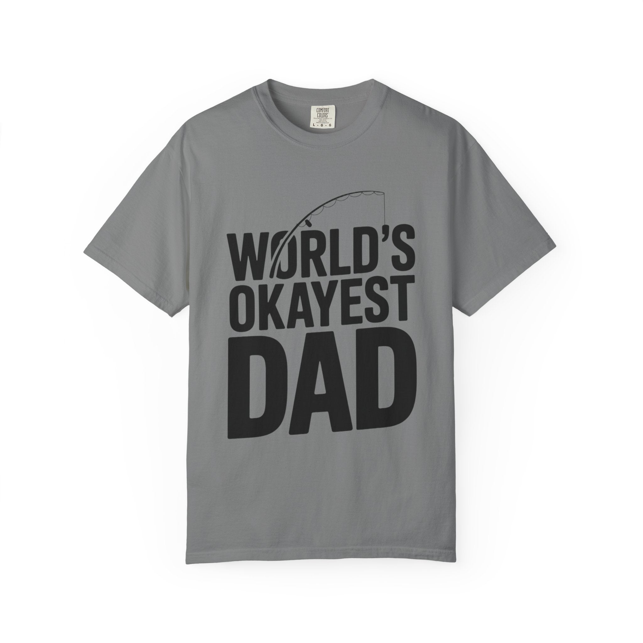 World's Okayest Dad Shirt, Funny Fishing Dad T-Shirt, Fathers Day Gift, Funny Dad Gift From Kids, Sarcastic Dad Tee