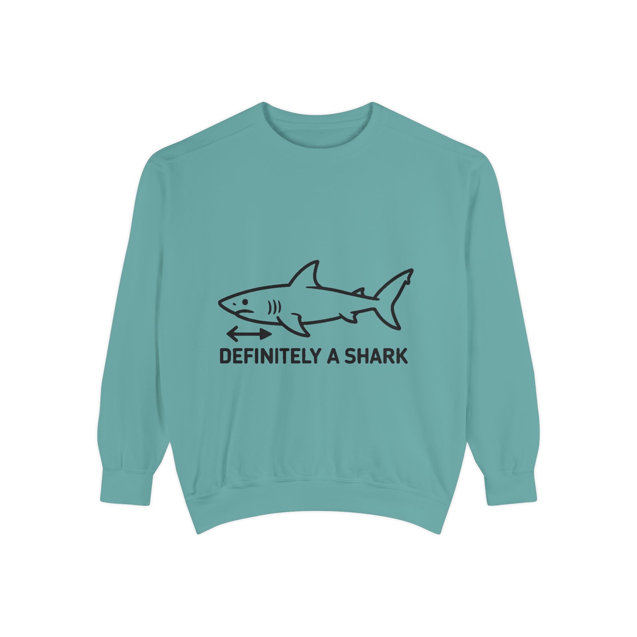 Definitely A Shark Diagram Sweatshirt, Funny Meme Crewneck, Deadpan Textbook Diagram Shirt, Shark Lover Gift, Sarcastic Sweatshirt
