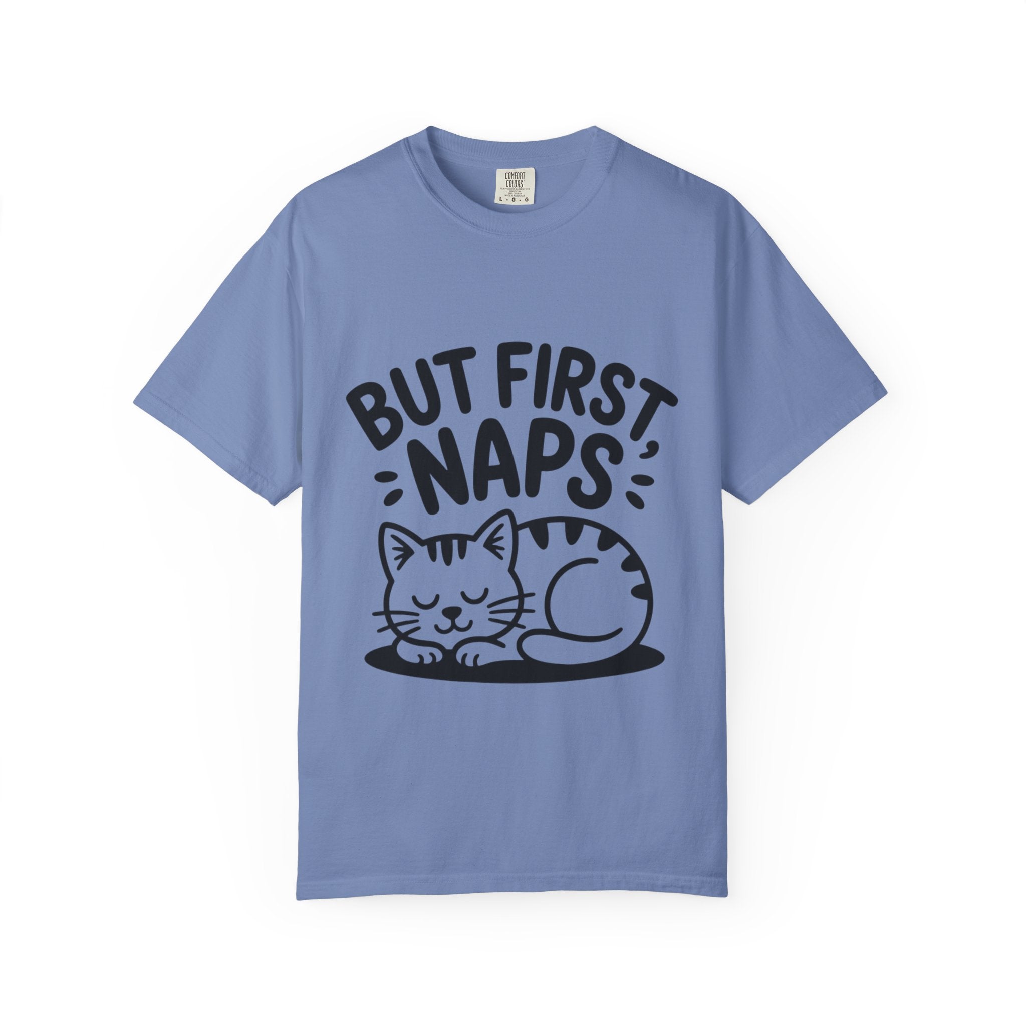 But First Naps Cat Shirt, Funny Sleepy Cat T-Shirt, Cute Napping Kitten Tee, Cat Lover Gift, Nap Lover Shirt