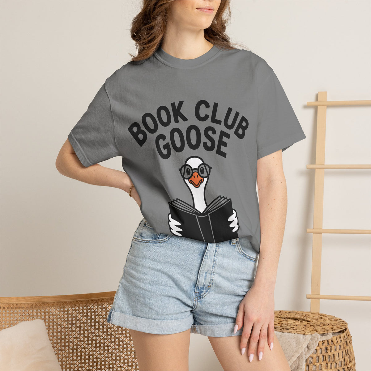 Book Club Goose Shirt, Funny Reading Goose T-Shirt, Bookworm Gift, Cute Bookish Bird Tee, Librarian Gift Shirt