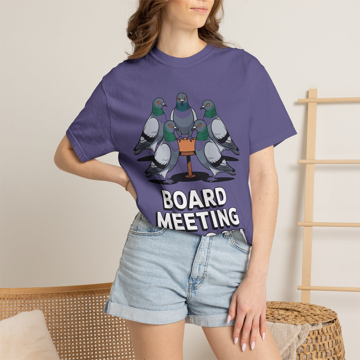 Funny Pigeon Shirt, Board Meeting Of Doom T-Shirt, Office Bird Gift, Funny Coworker Shirt, Sarcastic Work Meme Tee