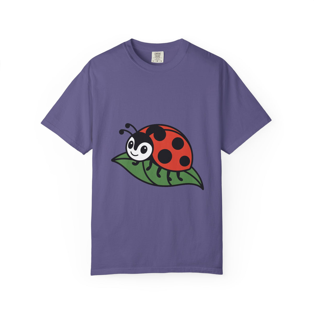 Cute Ladybug T-Shirt, Ladybug On A Leaf Shirt, Garden Bug Lover Gift, Nature Insect Graphic Tee, Kids Ladybug Shirt