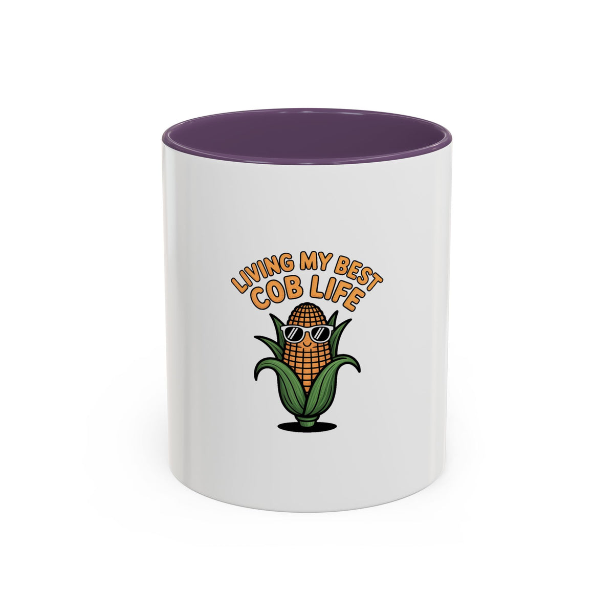 Funny Corn Mug, Living My Best Cob Life Coffee Mug, Cute Vegetable Pun Mug, Corn Lover Gift, Funny Kitchen Cup, Foodie Gift Idea