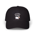 Funny Sheep Dad Hat, Just Going With The Flock Cap, Cute Cartoon Sheep Embroidered Hat, Funny Farm Animal Gift, Unstructured Baseball Cap