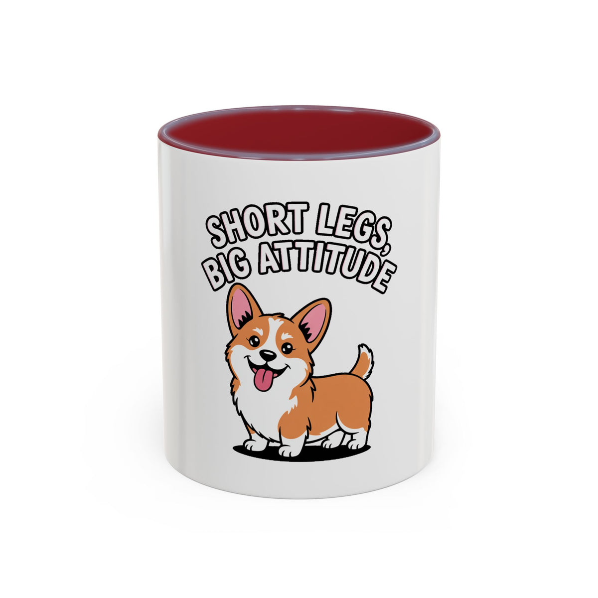 Corgi Mug, Short Legs Big Attitude Coffee Cup, Funny Corgi Lover Gift, Cute Dog Mug for Corgi Mom Dad, Sassy Dog Coffee Cup
