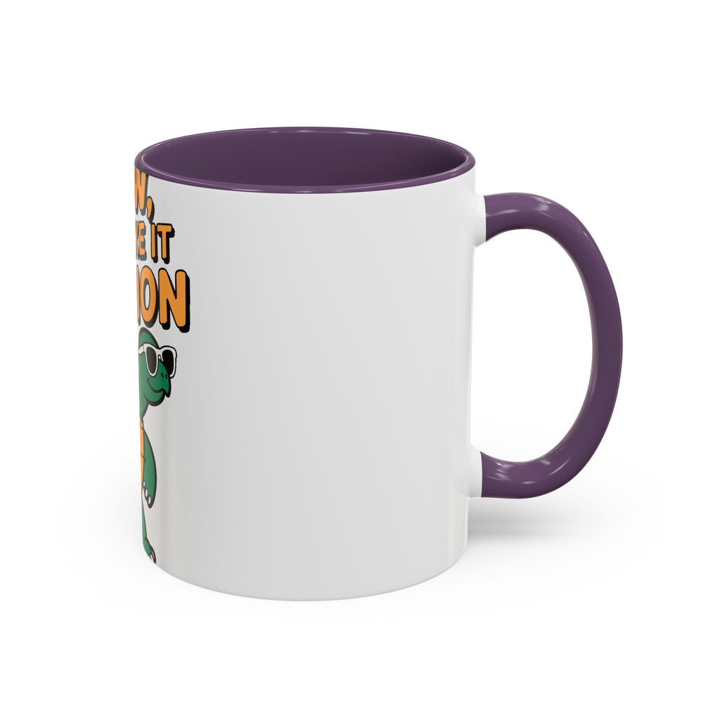 Slow But Fashion Turtle Mug, Funny Sunglasses Turtle Coffee Cup, Cute Turtle Lover Gift, Sassy Animal Mug for Coffee Tea Lovers