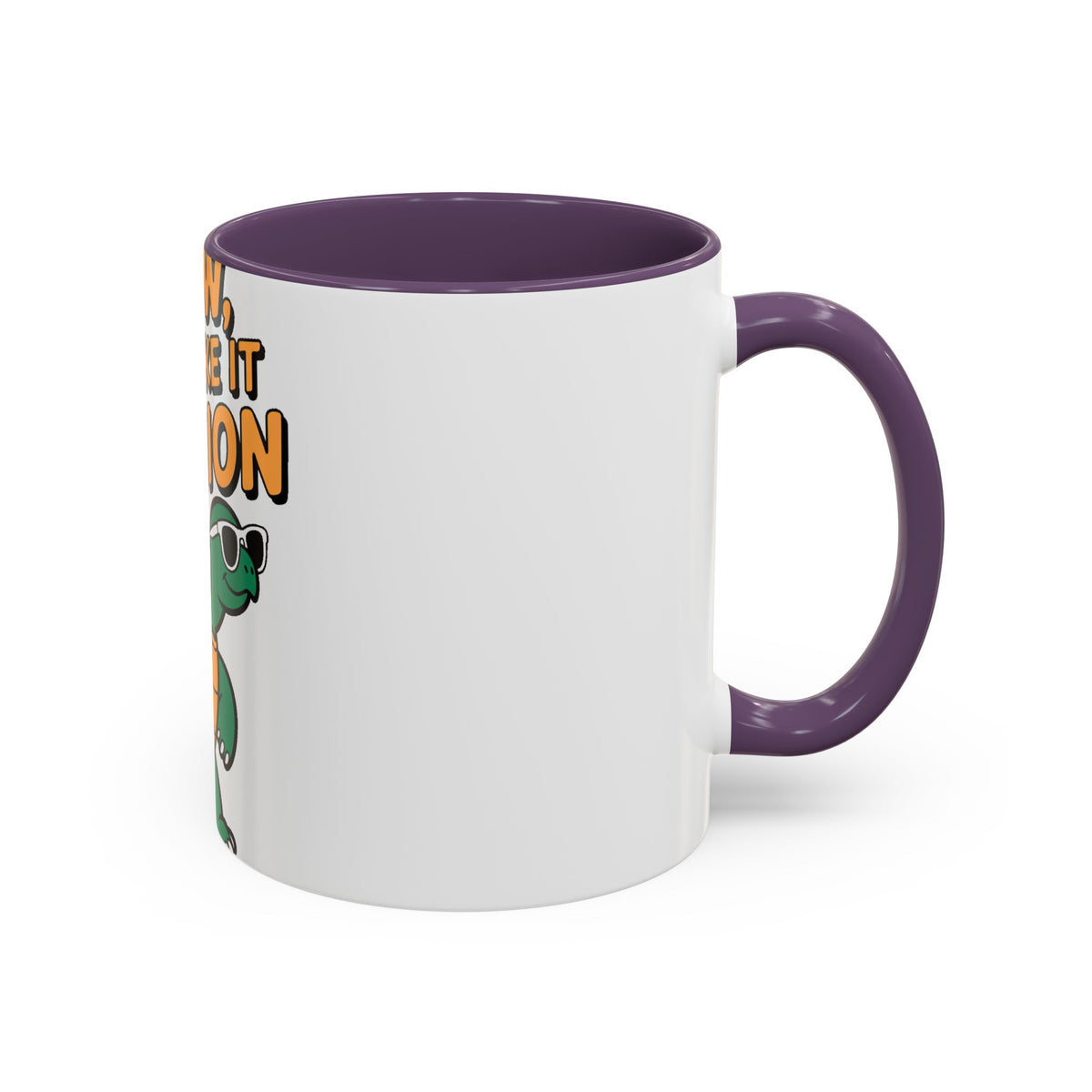Slow But Fashion Turtle Mug, Funny Sunglasses Turtle Coffee Cup, Cute Turtle Lover Gift, Sassy Animal Mug for Coffee Tea Lovers