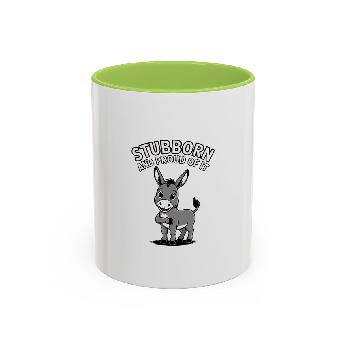 Stubborn Donkey Mug, Funny Donkey Coffee Cup, Sassy Farm Animal Mug, Cute Cartoon Donkey Gift, Stubborn And Proud Mug
