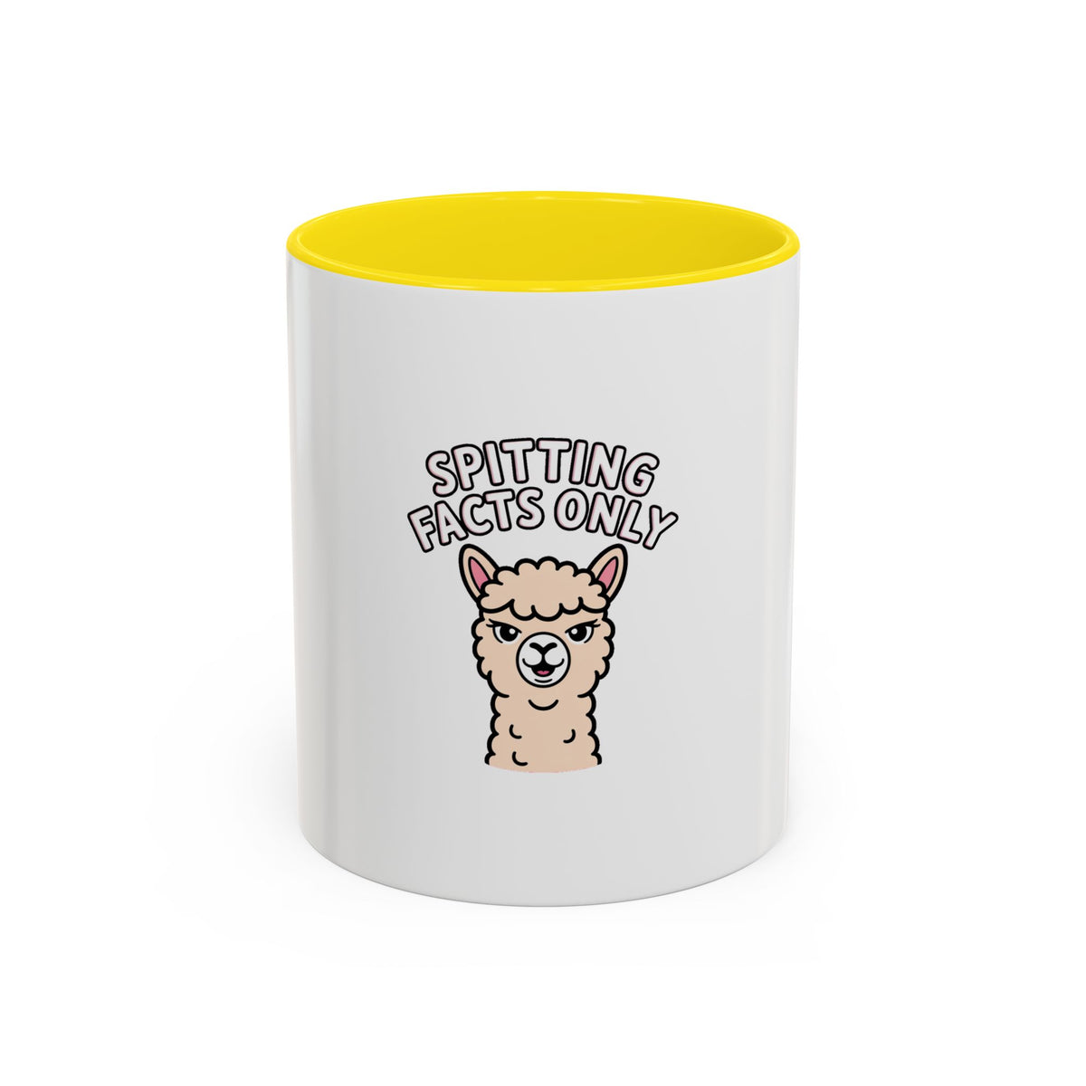 Funny Alpaca Mug, Spitting Facts Only Coffee Mug, Sassy Alpaca Gift, Cute Cartoon Animal Mug, Funny Coffee Cup Gift For Her