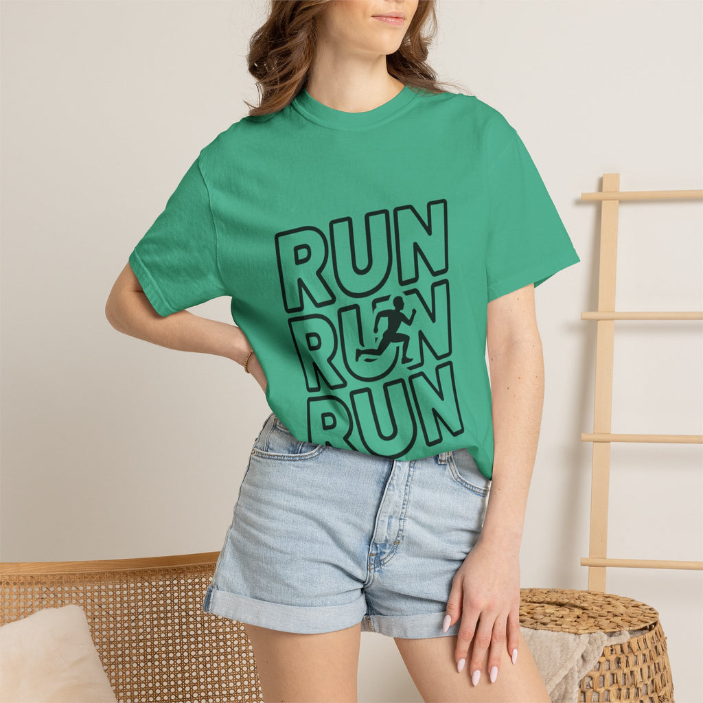 Run Run Run Typography T-Shirt