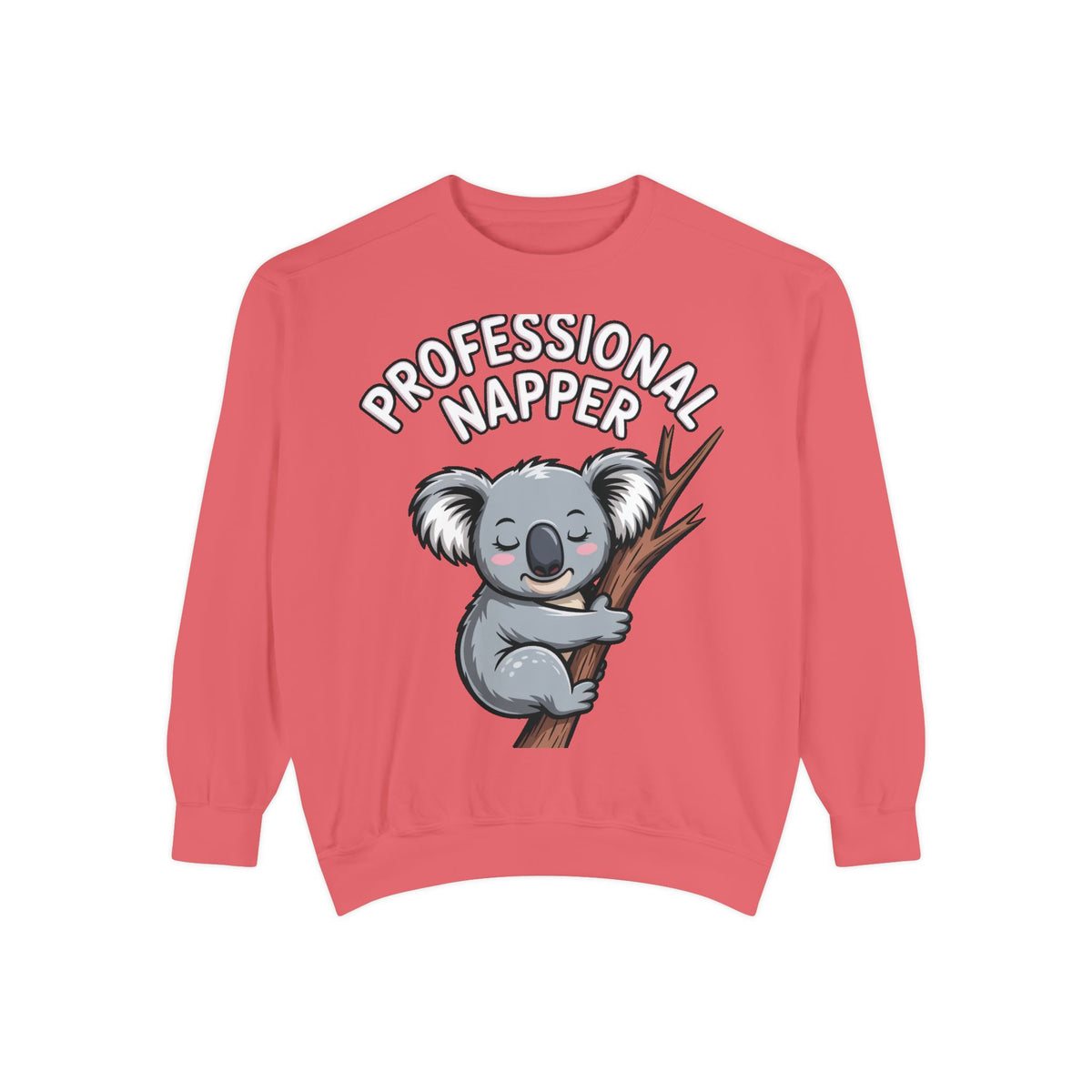 Professional Napper Koala Sweatshirt, Funny Koala Crewneck, Cute Nap Lover Gift, Cozy Animal Sweatshirt for Sleepy Souls