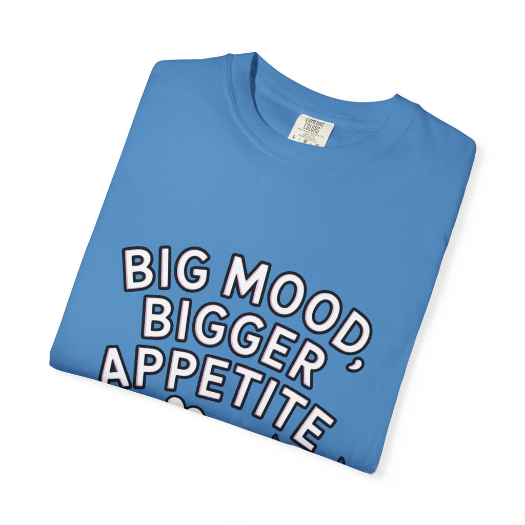 Funny Whale Shirt, Big Mood Bigger Appetite T-Shirt, Cute Snack Lover Tee, Foodie Gift for Whale Lovers