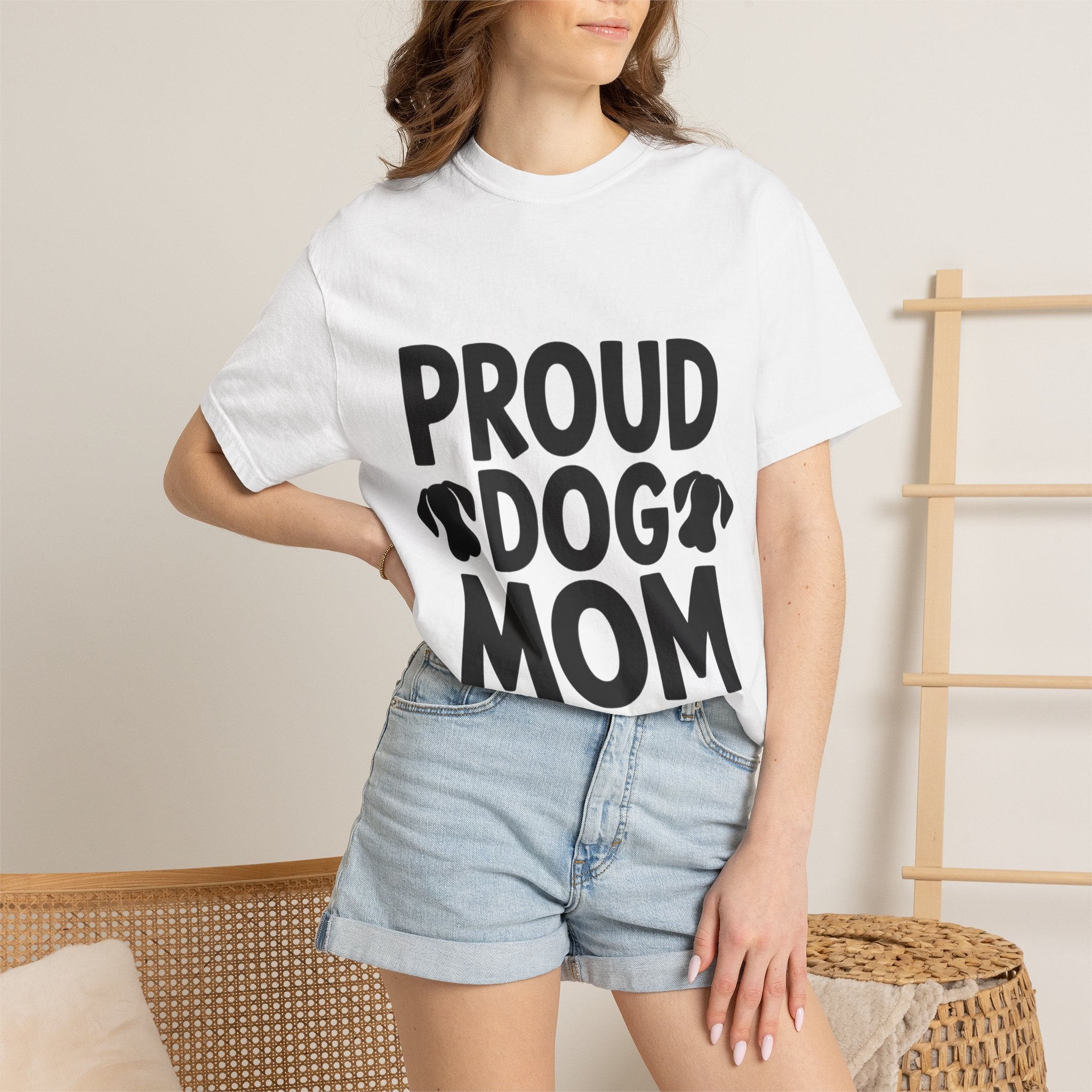 Proud Dog Mom Shirt, Dog Lover T-Shirt, Cute Dog Mom Gift, Dog Mama Tee, Funny Dog Owner Shirt for Women