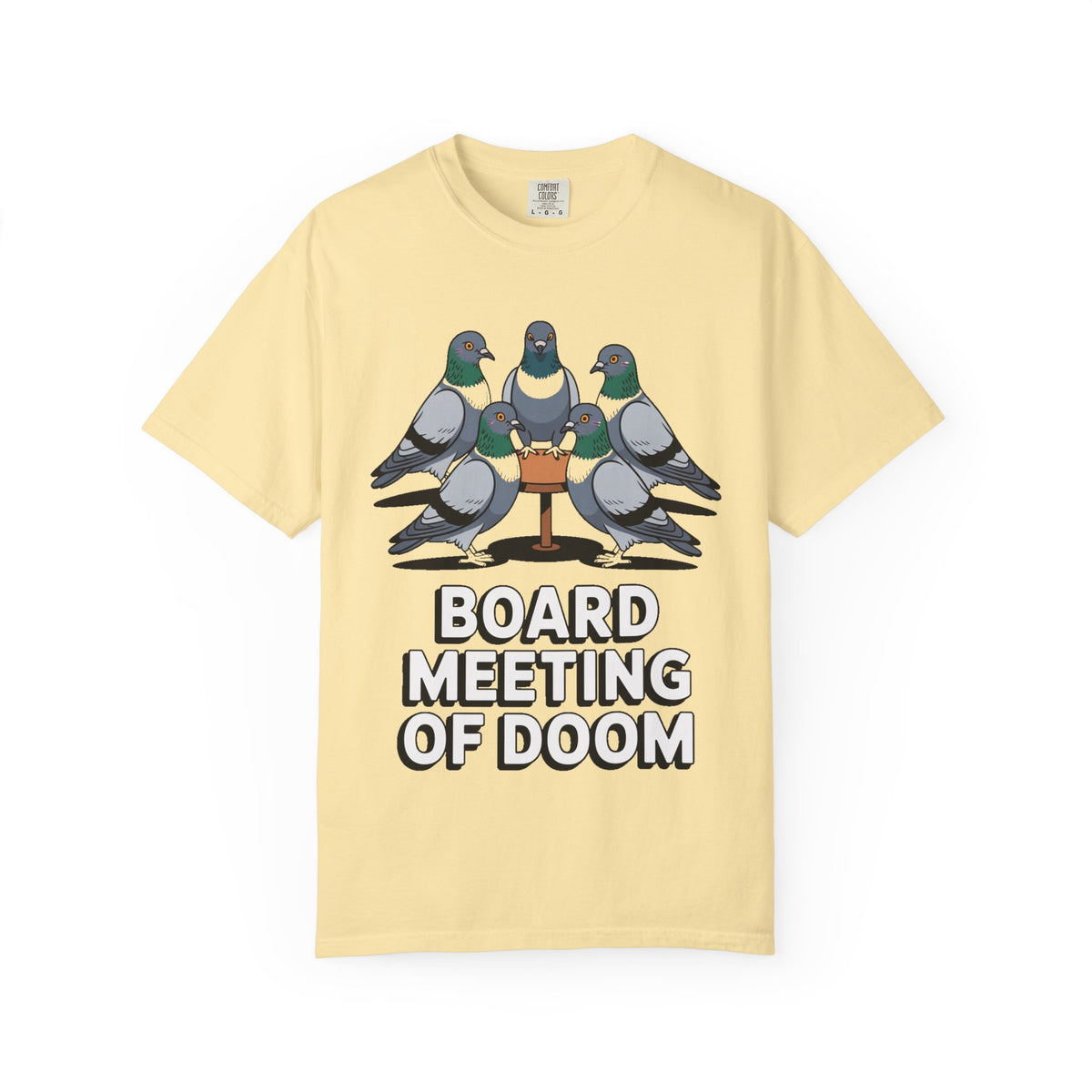 Funny Pigeon Shirt, Board Meeting Of Doom T-Shirt, Office Bird Gift, Funny Coworker Shirt, Sarcastic Work Meme Tee