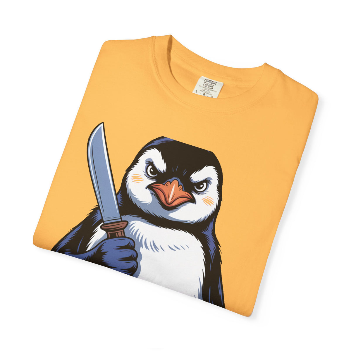 Funny Penguin Shirt, Pacifism Was Never An Option Tee, Dramatic Penguin With Knife T-Shirt, Sarcastic Meme Gift Shirt