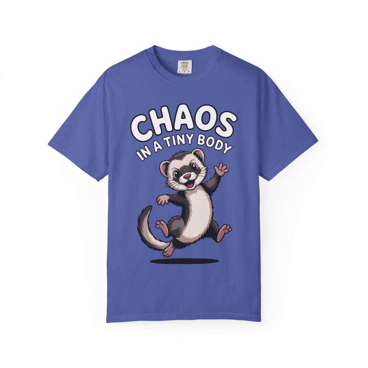 Funny Ferret Shirt, Chaos In A Tiny Body T-Shirt, Cute Ferret Lover Gift, Funny Pet Owner Tee, Ferret Mom Dad Shirt