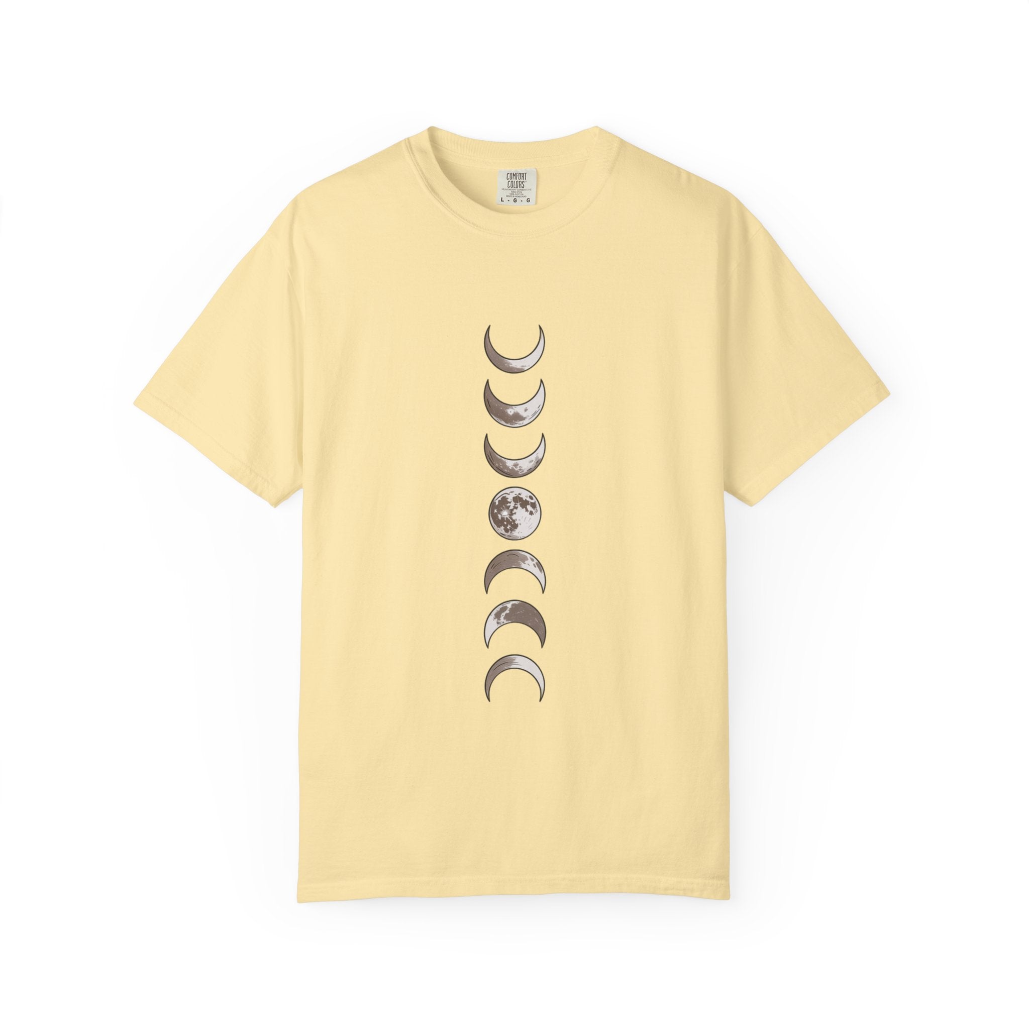 Moon Phases Boho Shirt, Minimalist Line Art Moon T-Shirt, Celestial Boho Tee, Hand Drawn Moon Cycle Shirt Gift
