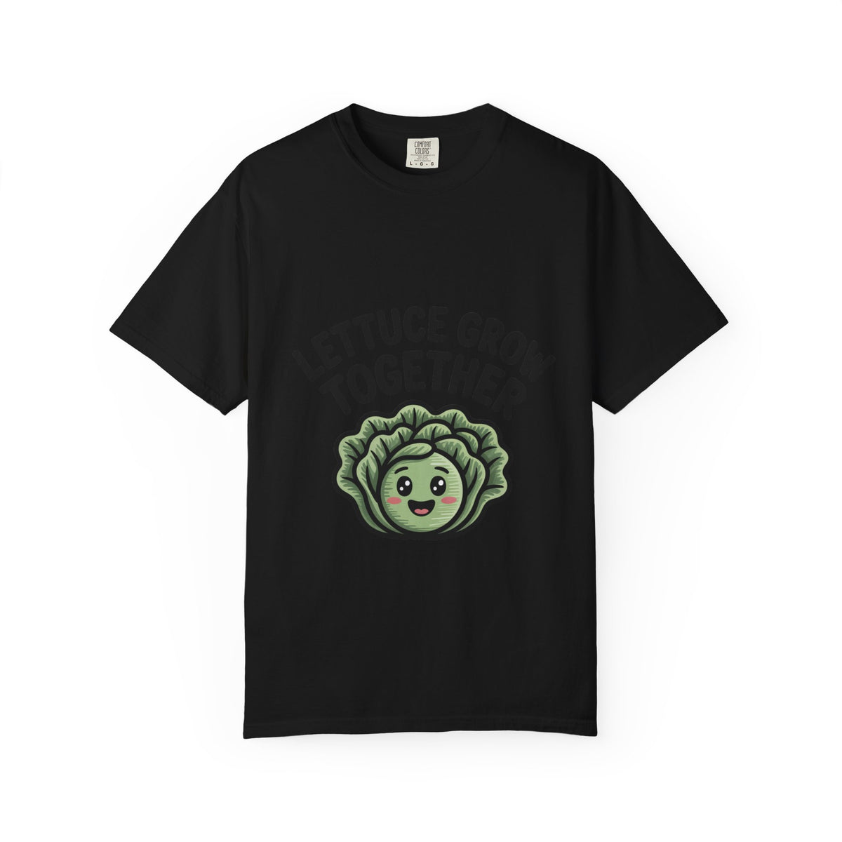 Lettuce Grow Together Shirt, Funny Vegetable Pun T-Shirt, Cute Cartoon Lettuce Tee, Gardener Gift, Plant Lover Shirt