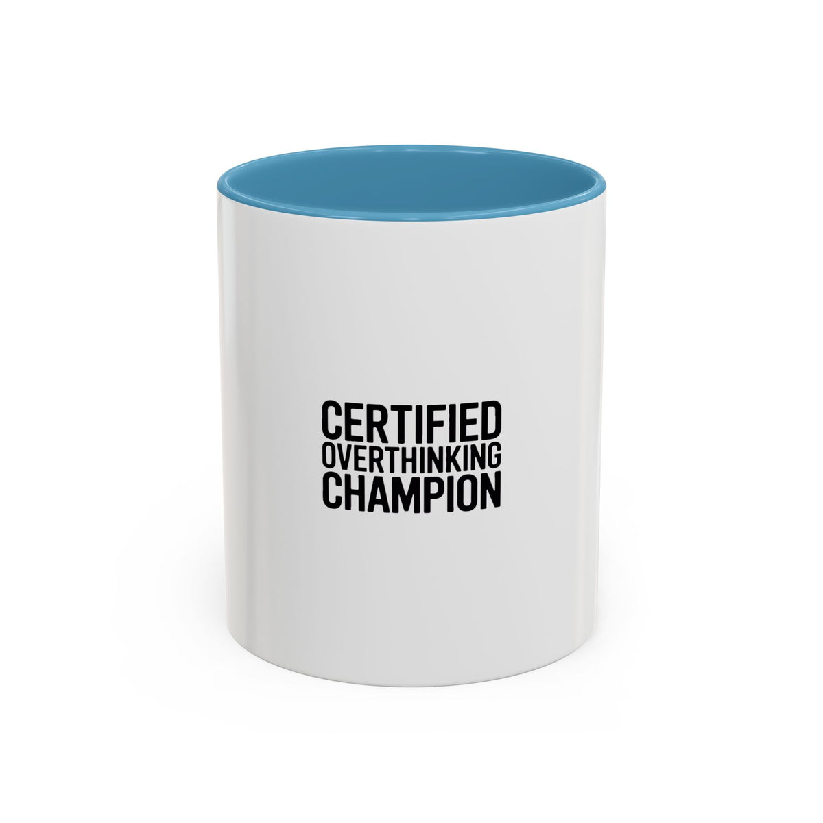 Certified Overthinking Champion Mug, Funny Sarcastic Coffee Mug, Anxiety Humor Gift, Overthinker Ceramic Cup, Funny Office Mug