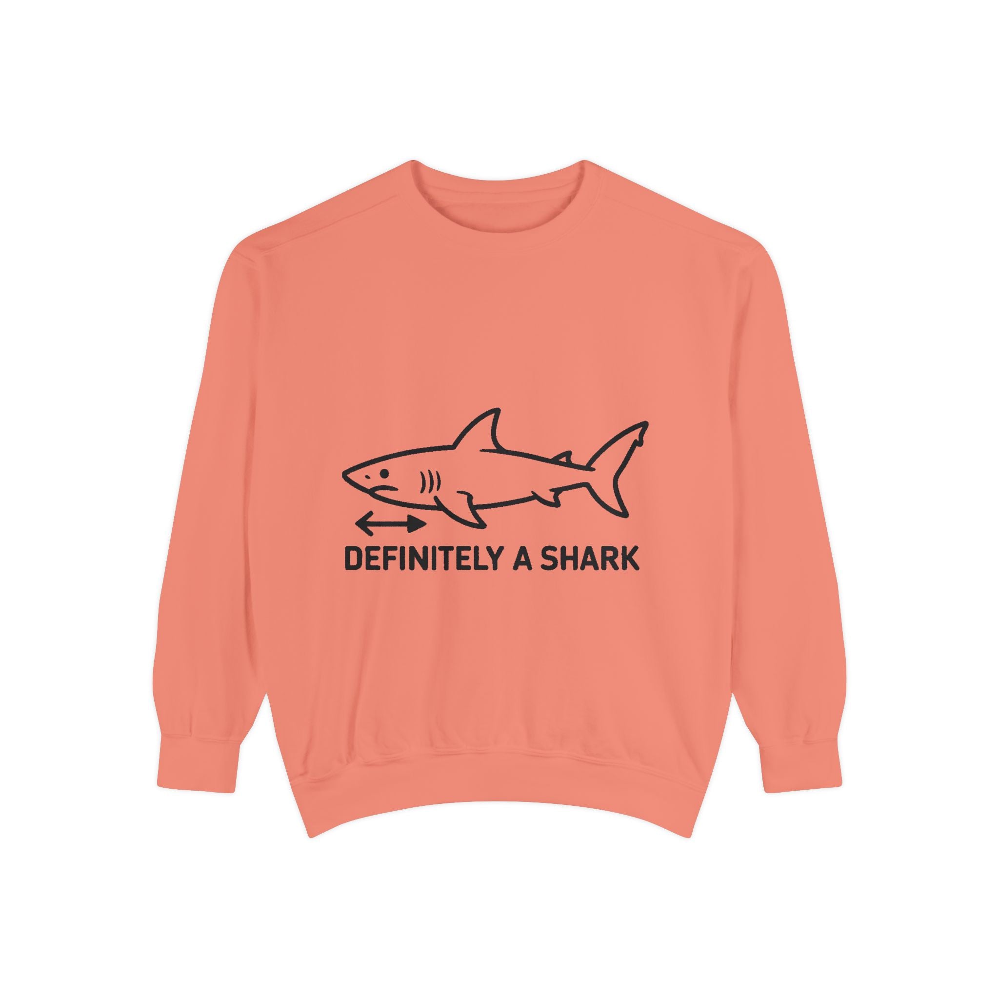 Definitely A Shark Diagram Sweatshirt, Funny Meme Crewneck, Deadpan Textbook Diagram Shirt, Shark Lover Gift, Sarcastic Sweatshirt