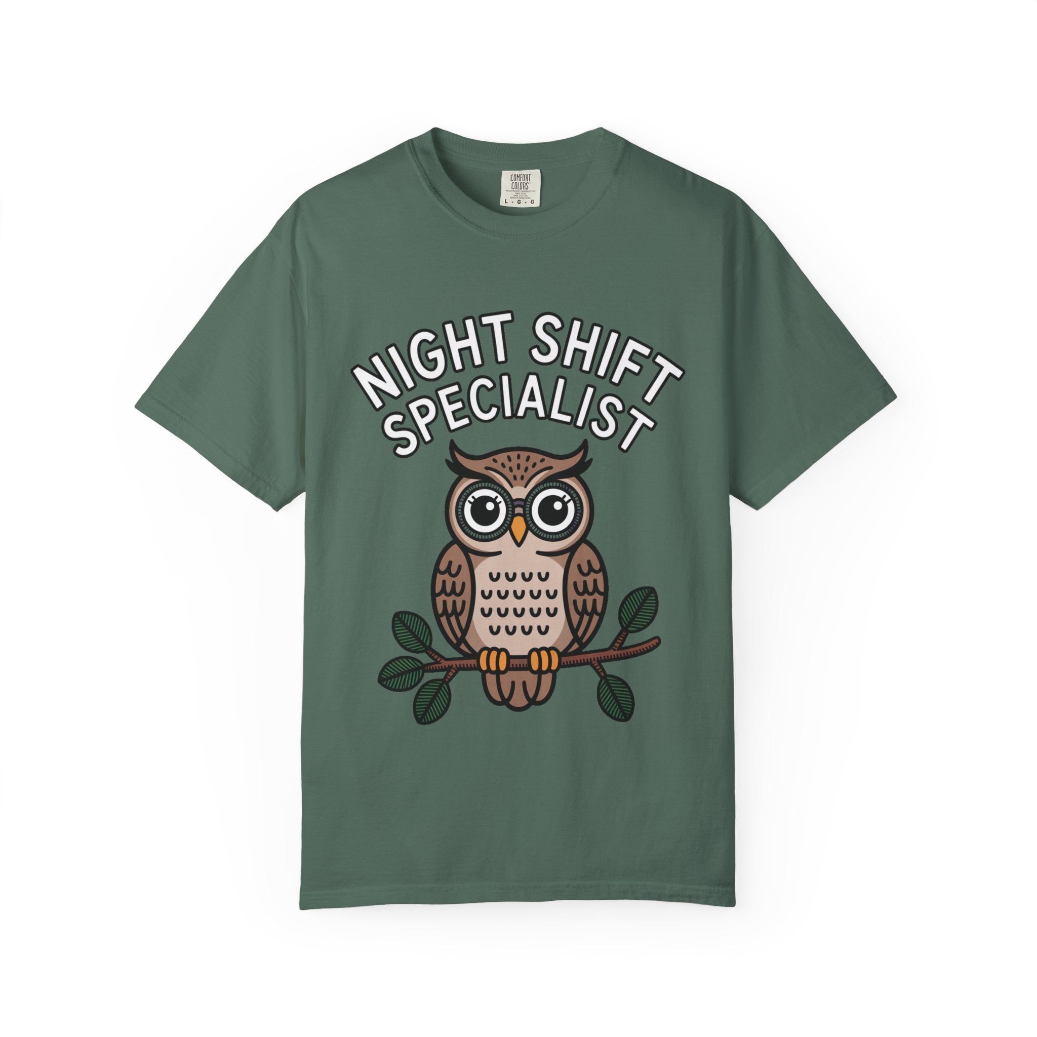 Night Shift Owl Shirt, Funny Night Shift Specialist T-Shirt, Cute Owl With Glasses Tee, Nurse Gift, Night Owl Lover Gift