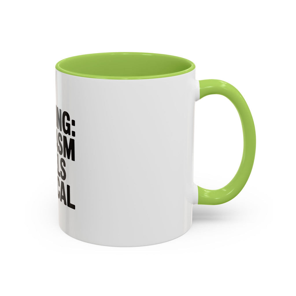 Warning Sarcasm Levels Critical Mug, Funny Sarcastic Coffee Mug, Sarcasm Quote Cup, Coworker Gift, Funny Office Mug