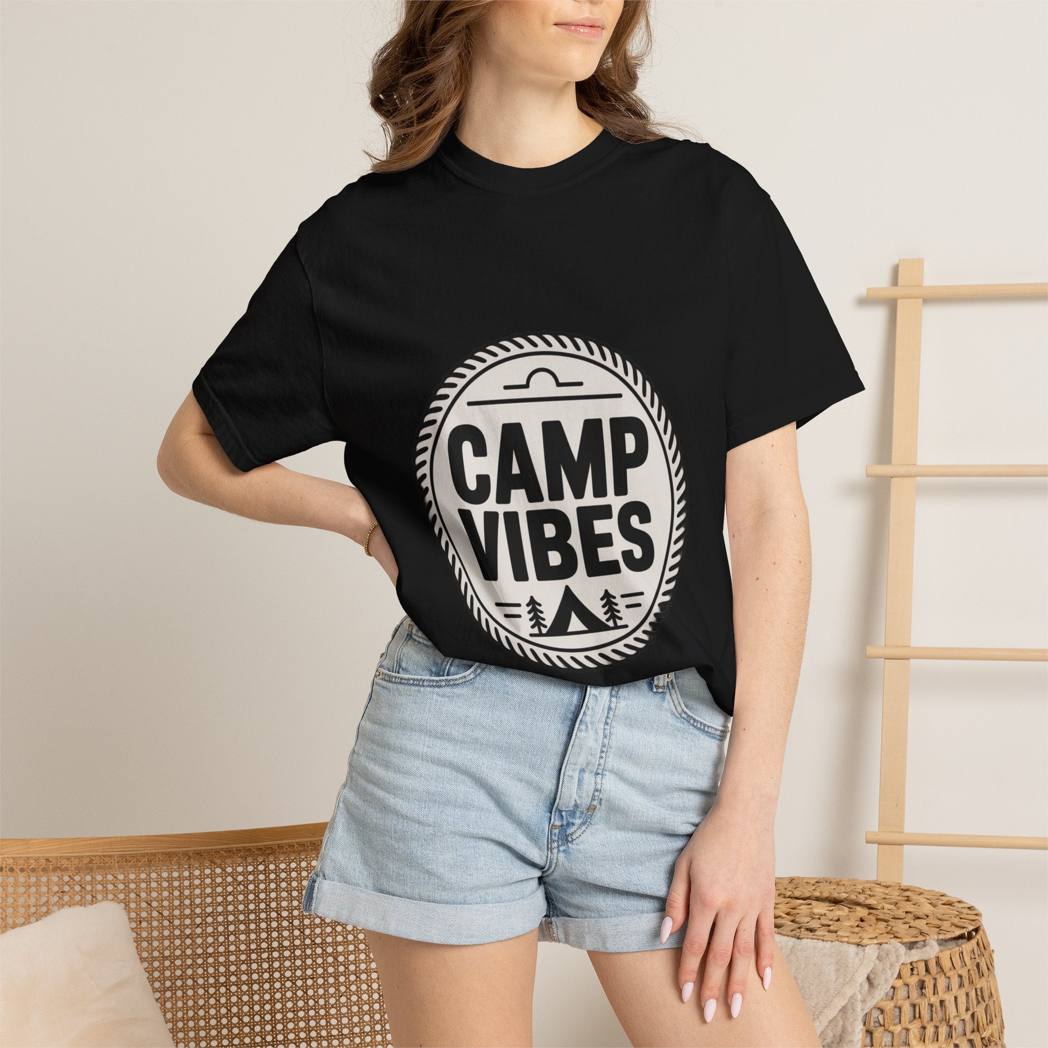 Coin Badge Camp Vibes T-Shirt