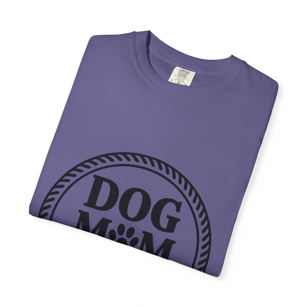 Dog Mom Club Badge Shirt, Vintage Stamp Dog Lover T-Shirt, Funny Dog Mom Gift, Minimalist Paw Print Tee