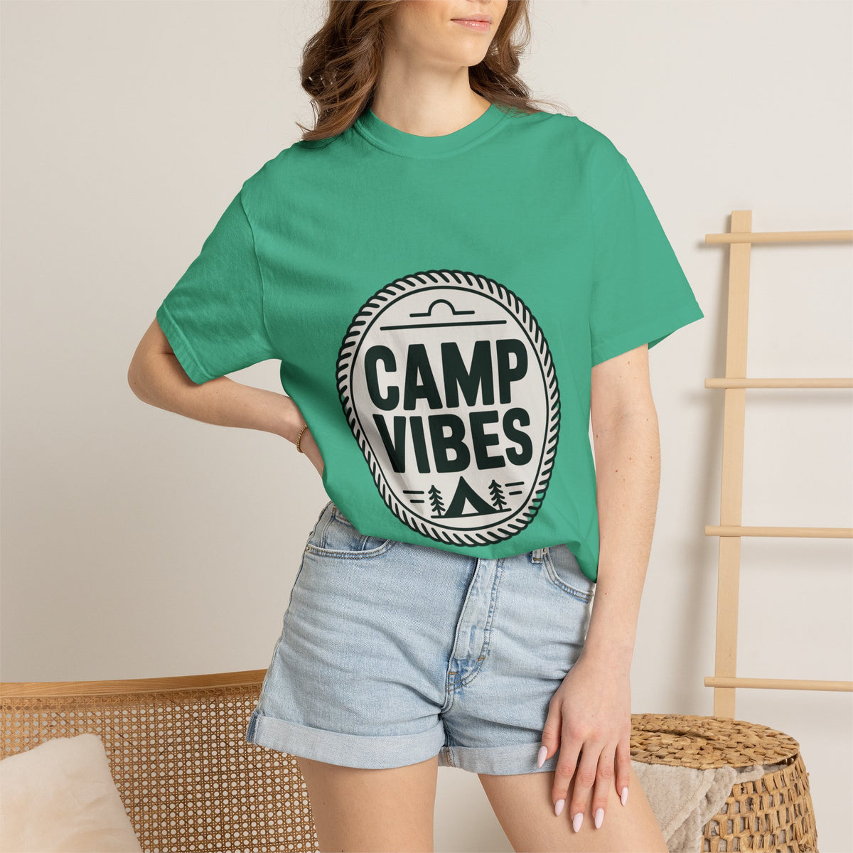 Coin Badge Camp Vibes T-Shirt
