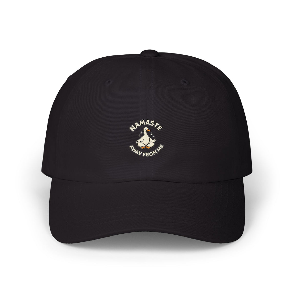 Dad Cap — "Namaste Bitches" Yoga Hand Gesture Embroidered Hat
