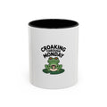Croaking Through Monday Mug, Funny Frog Coffee Mug, Cute Tired Frog Cup, Monday Mood Mug, Frog Lover Gift, Coworker Gift Mug